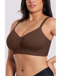 Shapellx - Skin Flow Seamless Front-Zip Wireless Bra - Lyst