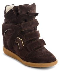 Isabel Marant - Bekett Hidden Wedge High Top Sneaker - Lyst