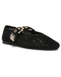 Steve Madden - Lela Perforated Mary Jane Flat - Lyst
