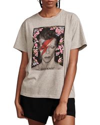 Lucky Brand - Bowie Floral Embroidered Graphic T-shirt - Lyst