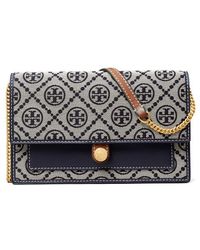 Tory Burch - T Monogram Wallet On A Chain - Lyst