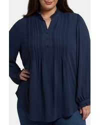 NYDJ - Pleat Front Tunic Top - Lyst