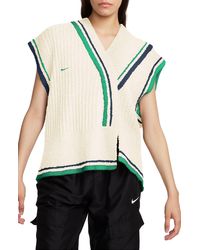 Nike - Sportswear Collection Stripe Trim Sweater Vest - Lyst