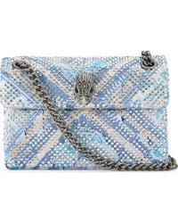 Kurt Geiger - Mini Kensington Embellished Fabric Convertible Crossbody Bag - Lyst