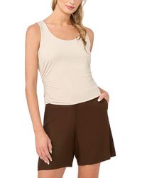 Halogen® - Ruched Compression Tank - Lyst