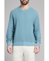 Billy Reid - Rib Crinkle Cotton Sweatshirt - Lyst