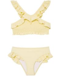 Moeva - Effy Ruffle Strap And Trim Kids Bikini Set - Lyst