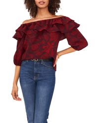 Vince Camuto - Ruffle Off The Shoulder Blouse - Lyst