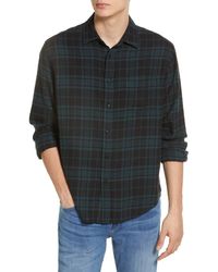 Rails - Lennox Relaxed Fit Plaid Cotton Blend Button-up Shirt - Lyst