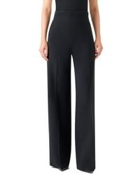 Akris - Fiyuki Wool Blend Double Face Wide Leg Pants - Lyst