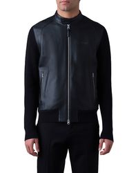 Mackage - Dominic Mixed Media Leather Jacket - Lyst
