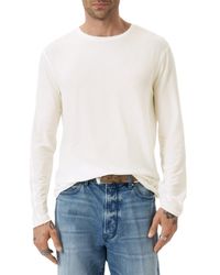 John Varvatos - Clemente Lyocell & Wool Long Sleeve T-Shirt - Lyst