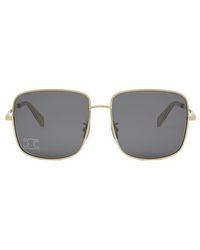 Celine - Rhinestone Triomphe 59Mm Square Sunglasses - Lyst