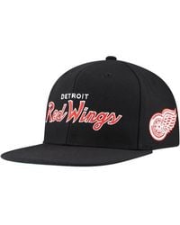 Mitchell & Ness - Detroit Wings Core Team Script 2.0 Snapback Hat - Lyst
