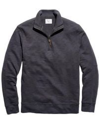 Billy Reid - French Terry Half Zip Pullover - Lyst