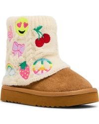 Steve Madden - Kids' Cozy Embroidered Knit Boot - Lyst