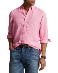 Polo Ralph Lauren - Classic Fit Linen Button-down Shirt - Lyst