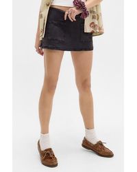 BDG - Dariah Linen Blend Skort - Lyst