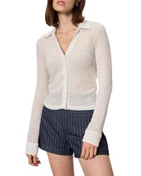 Sanctuary - Juno Textured Button-Up Top - Lyst