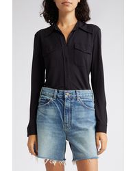 Nili Lotan - Aveline Pocket Button-up Shirt - Lyst