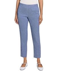 Theory - Classic Slim Leg Linen Pants - Lyst