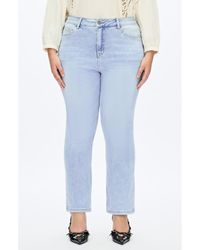 Bayeas - High Waist Straight Leg Jeans - Lyst