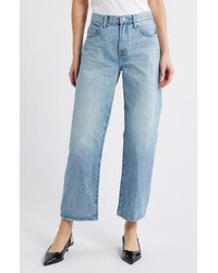 Pistola - Lexi Distressed Crop Barrel Jeans - Lyst