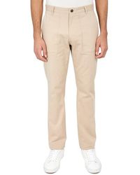 Brooklyn Brigade - Slim Fit Solid Cotton Stretch Utility Pants - Lyst
