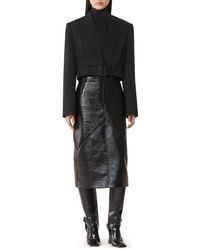 Lanvin - Short Belted Jacket - Lyst
