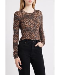 Rag & Bone - Luca Print Long Sleeve Top - Lyst