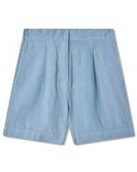 VIR VITA - Relaxed Linen Short - Lyst