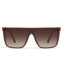 Quay - Nightfall Oversize 138Mm Gradient Shield Sunglasses - Lyst