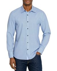 Con.struct - Slim Fit Round Geo Woven Long Sleeve Basic Shirt - Lyst