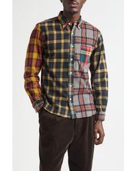 Beams Plus - Plaid Flannel Button-Down Shirt - Lyst