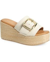 Chocolat Blu - Jana Platform Wedge Slide Sandal - Lyst