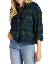 Brixton - Bowery Plaid Cotton Flannel Button-up Shirt - Lyst