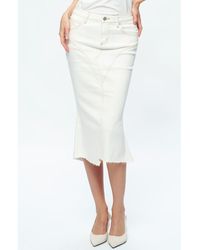 Bayeas - Erin Fishtail Denim Skirt - Lyst