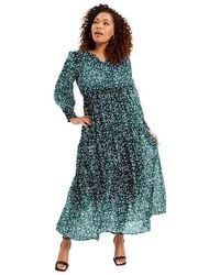 June + Vie - Tiered Maxi Dress - Lyst