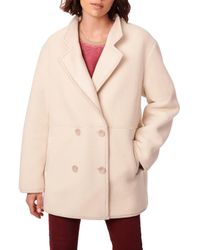 Bernardo - Double Breasted Faux Fur Coat - Lyst