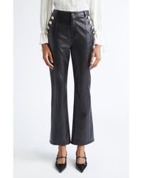 Cinq À Sept - Crop Faux Leather Pants - Lyst