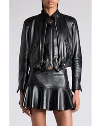 Tom Ford - Glossy Plongé Lambskin Leather Zip Jacket - Lyst