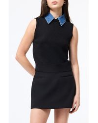 French Connection - Ellie Collared Sweater Vest - Lyst