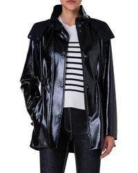 Akris Punto - Faux Leather Hooded Jacket - Lyst