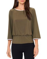 Chaus - Banded Waist Flare Sleeve Top - Lyst