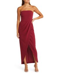 Wayf - The Angelique Strapless Tulip Gown - Lyst