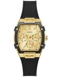 Guess - Multifunction Silicone Strap Watch, 35Mm - Lyst