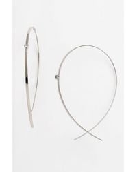 Lana Jewelry - Large Upside Down Diamond Hoop Earrings - Lyst