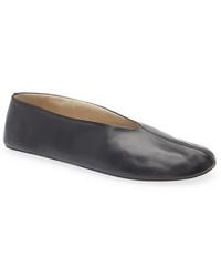 The Row - Stella Leather Ballet Flats - Lyst