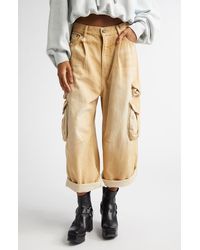 R13 - Multipocket Crop Cargo Jeans - Lyst
