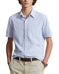 Polo Ralph Lauren - Prepster Classic Fit Stripe Short Sleeve Seersucker Button-down Shirt - Lyst